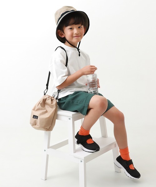 devirock（デビロック）の「UVカット 親子で使える 折りたためるバケットハット（ハット・キッズ・ベージュ/キナリ・58/56/54/52）」の4枚目の写真