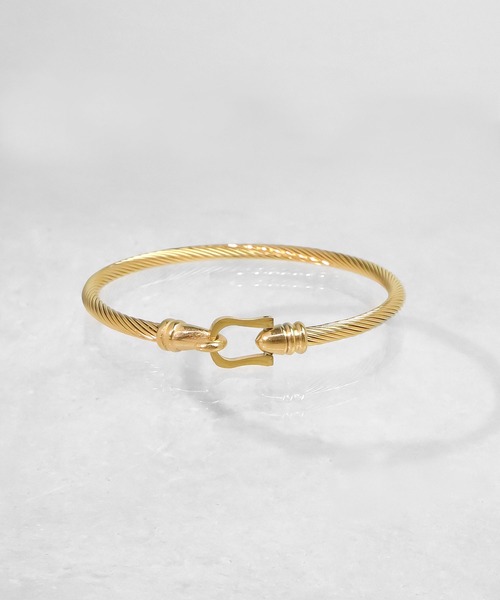blackdia ocean（ブラックダイヤオーシャン）の「blackdia ocean ワイヤーバングル（バングル/リストバンド・レディース・シルバー/ゴールド・FREE）」の2枚目の写真