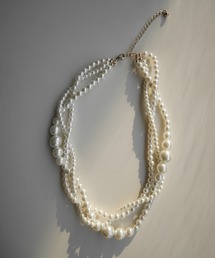 My shawty（マイシャウティー）の「spiral pearl necklace（ネックレス）」