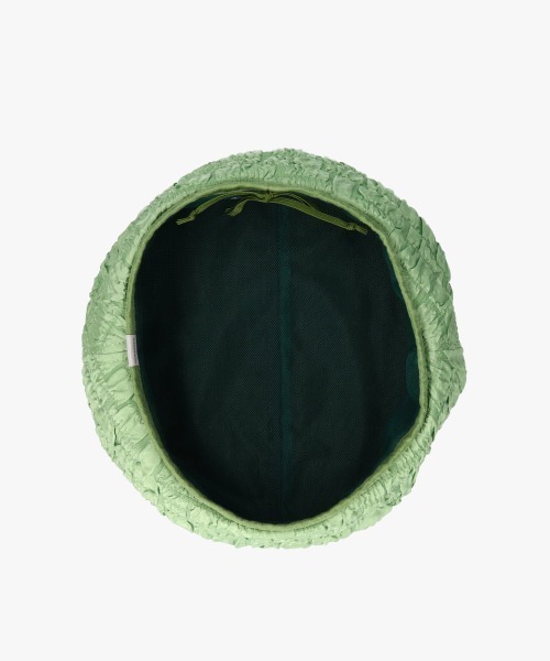 OVERRIDE（オーバーライド）の「OVERRIDE BLOCK FUKURE JQ BERET / オーバーライド（ハンチング/ベレー帽・レディース・ブラック/グリーン/ホワイト・M/57.5cm）」の12枚目の写真