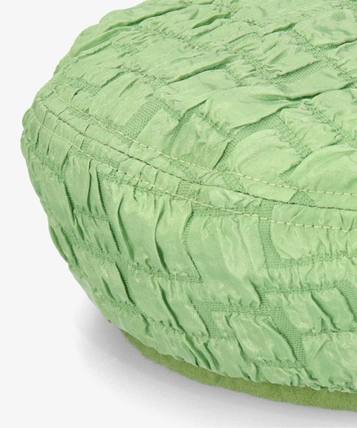 OVERRIDE（オーバーライド）の「OVERRIDE BLOCK FUKURE JQ BERET / オーバーライド（ハンチング/ベレー帽・レディース・ブラック/グリーン/ホワイト・M/57.5cm）」の14枚目の写真