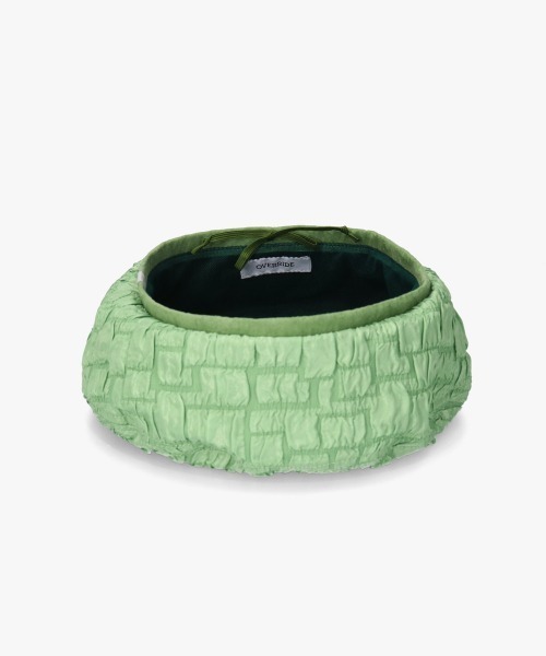 OVERRIDE（オーバーライド）の「OVERRIDE BLOCK FUKURE JQ BERET / オーバーライド（ハンチング/ベレー帽・レディース・ブラック/グリーン/ホワイト・M/57.5cm）」の13枚目の写真