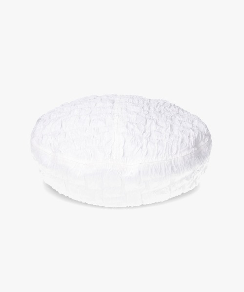 OVERRIDE（オーバーライド）の「OVERRIDE BLOCK FUKURE JQ BERET / オーバーライド（ハンチング/ベレー帽・レディース・ブラック/グリーン/ホワイト・M/57.5cm）」の5枚目の写真