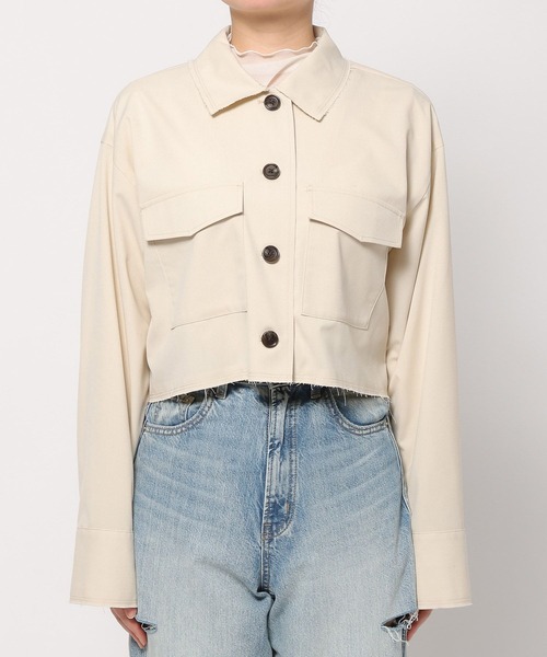 LOWRYS FARM（ローリーズファーム）の「ＴＲショートシャツ 991520（シャツ/ブラウス・レディース・ネイビー/グレー/アイボリー・FREE）」の13枚目の写真