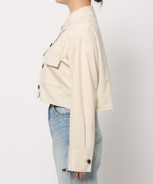 LOWRYS FARM（ローリーズファーム）の「ＴＲショートシャツ 991520（シャツ/ブラウス・レディース・ネイビー/グレー/アイボリー・FREE）」の14枚目の写真