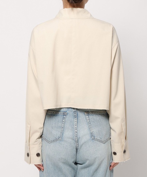 LOWRYS FARM（ローリーズファーム）の「ＴＲショートシャツ 991520（シャツ/ブラウス・レディース・ネイビー/グレー/アイボリー・FREE）」の15枚目の写真