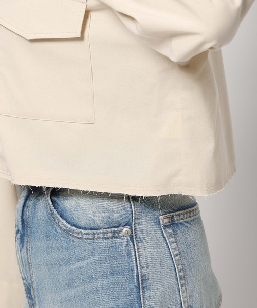 LOWRYS FARM（ローリーズファーム）の「ＴＲショートシャツ 991520（シャツ/ブラウス・レディース・ネイビー/グレー/アイボリー・FREE）」の19枚目の写真