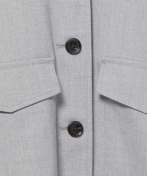 LOWRYS FARM（ローリーズファーム）の「ＴＲショートシャツ 991520（シャツ/ブラウス・レディース・ネイビー/グレー/アイボリー・FREE）」の22枚目の写真