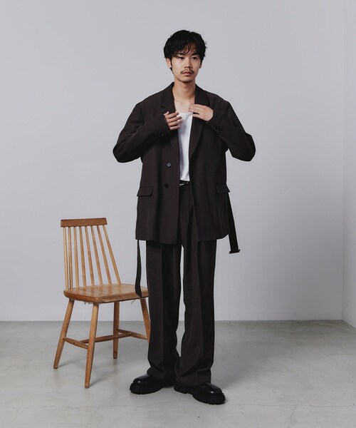 tk.TAKEO KIKUCHI（ティーケータケオキクチ）の「◆K’ Project by あゆた OTOKOMAEスラックス（その他パンツ・メンズ・ブラック/ダークブラウン/ブルー系その他・02/03）」の22枚目の写真