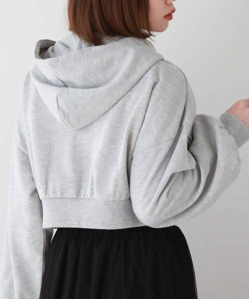 archives(アルシーヴ)の「Wzipショートパーカー(パーカー・レディース・ブラック/オフホワイト/グレー・MEDIUM)」の20枚目の写真