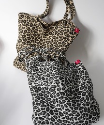 Port | 【 Jelly moo / ジェリームー 】 ロゴ パッチワーク レオパード柄 トートバッグ(トートバッグ)