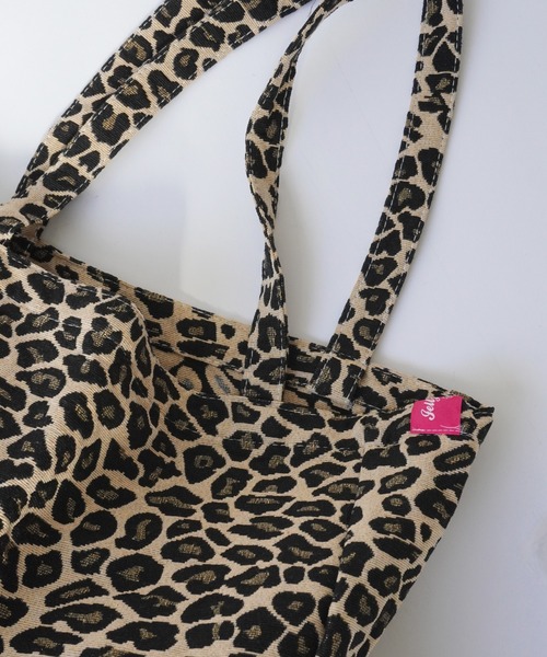 Port（ポート）の「【 Jelly moo / ジェリームー 】 ロゴ パッチワーク レオパード柄 トートバッグ（トートバッグ・レディース・ブラウン/ホワイト・FREE）」の6枚目の写真