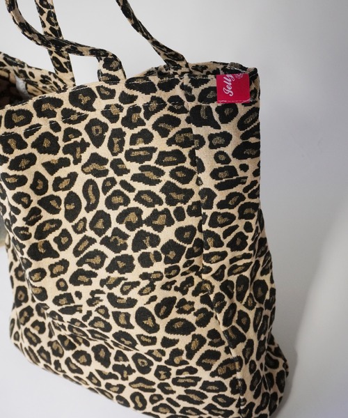 Port（ポート）の「【 Jelly moo / ジェリームー 】 ロゴ パッチワーク レオパード柄 トートバッグ（トートバッグ・レディース・ブラウン/ホワイト・FREE）」の5枚目の写真