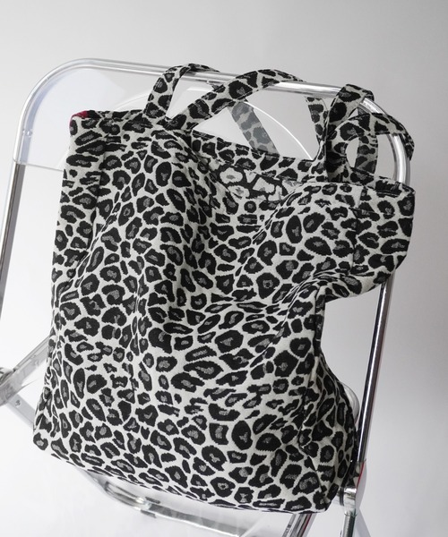 Port（ポート）の「【 Jelly moo / ジェリームー 】 ロゴ パッチワーク レオパード柄 トートバッグ（トートバッグ・レディース・ブラウン/ホワイト・FREE）」の7枚目の写真