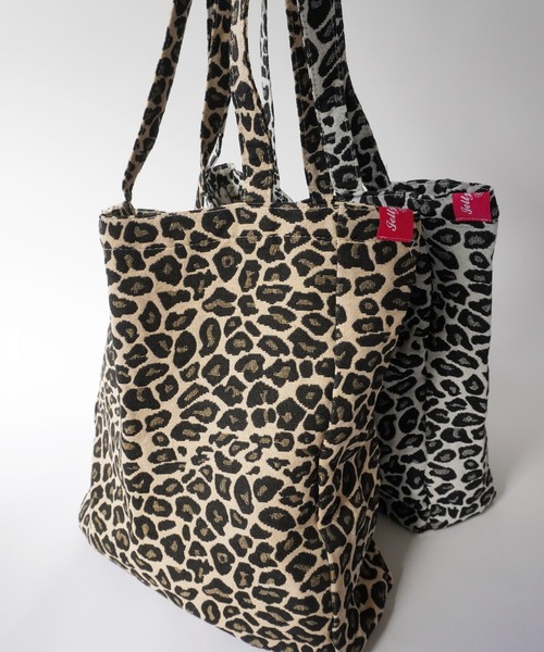 Port（ポート）の「【 Jelly moo / ジェリームー 】 ロゴ パッチワーク レオパード柄 トートバッグ（トートバッグ・レディース・ブラウン/ホワイト・FREE）」の8枚目の写真