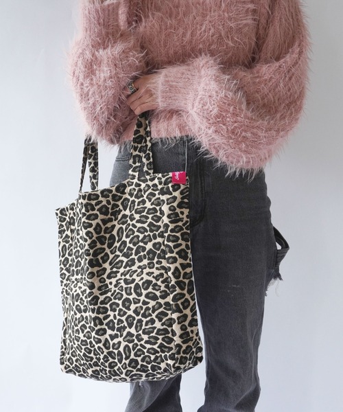 Port（ポート）の「【 Jelly moo / ジェリームー 】 ロゴ パッチワーク レオパード柄 トートバッグ（トートバッグ・レディース・ブラウン/ホワイト・FREE）」の19枚目の写真