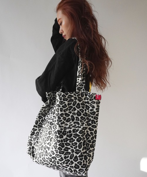 Port（ポート）の「【 Jelly moo / ジェリームー 】 ロゴ パッチワーク レオパード柄 トートバッグ（トートバッグ・レディース・ブラウン/ホワイト・FREE）」の12枚目の写真