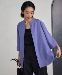 ICB（アイシービー）の「【洗える】コットンモダールローン バンドカラーシャツ（シャツ/ブラウス）」