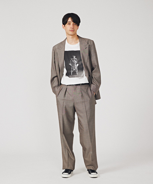 EDIFICE（エディフィス）の「【La.French】2タックパンツP (TOLLEGNO)（スラックス・メンズ・ブラウン・44/46/48）」の2枚目の写真