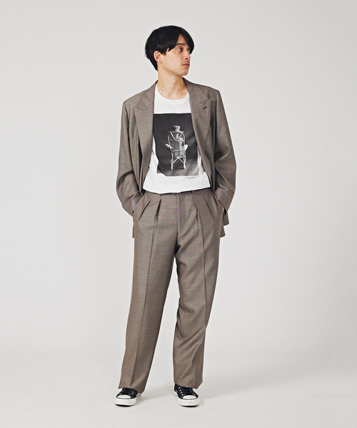 EDIFICE（エディフィス）の「【La.French】2タックパンツP (TOLLEGNO)（スラックス・メンズ・ブラウン・44/46/48）」の4枚目の写真