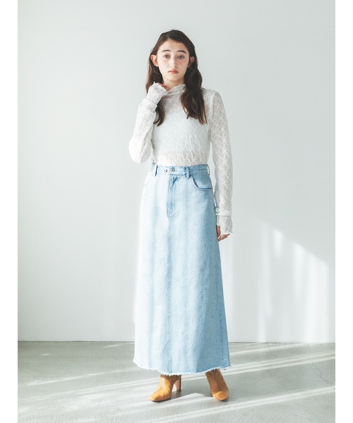 so4u（ソーフォーユー）の「レースハイネックトップス（Tシャツ/カットソー・レディース・オフホワイト・F）」の10枚目の写真