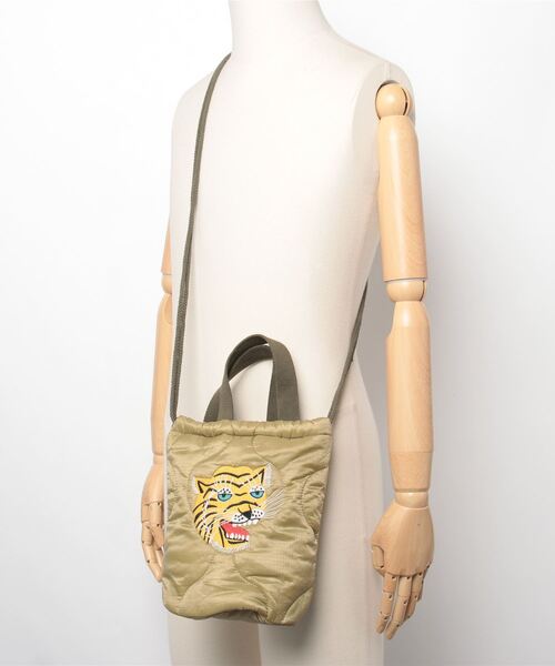 HOUSTON(ヒューストン)の「HOUSTON / QUILTING EFECT BAG / HS6844(ショルダーバッグ・レディース・ブラック/オリーブ/カモフラージュ・ONESIZE)」の10枚目の写真