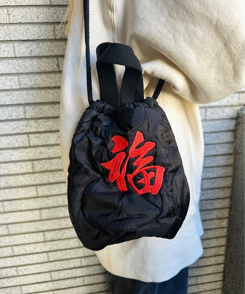 HOUSTON(ヒューストン)の「HOUSTON / QUILTING EFECT BAG / HS6844(ショルダーバッグ・レディース・ブラック/オリーブ/カモフラージュ・ONESIZE)」の6枚目の写真