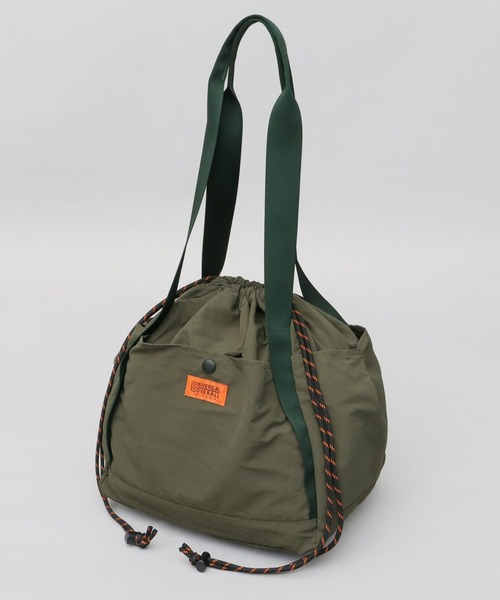 撥水ナイロン ワンショルダー 巾着 トートバッグ 信玄武道バッグ M