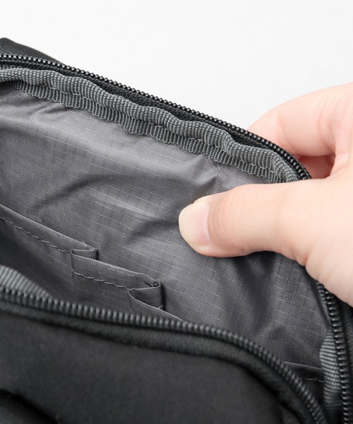 anello(アネロ)の「CABIN キャビン 撥水加工 10ポケット 2WAY ミニボストン ショルダーバッグ(ショルダーバッグ・レディース・スミクロ/ブラック/グレイッシュベージュ・FREE)」の9枚目の写真