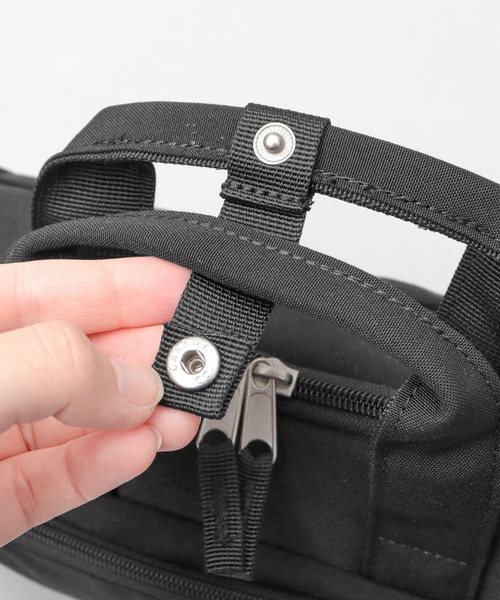 anello(アネロ)の「CABIN キャビン 撥水加工 10ポケット 2WAY ミニボストン ショルダーバッグ(ショルダーバッグ・レディース・スミクロ/ブラック/グレイッシュベージュ・FREE)」の10枚目の写真