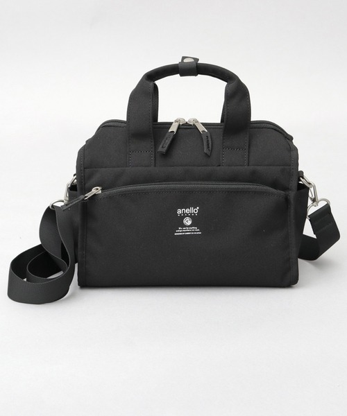 anello(アネロ)の「CABIN キャビン 撥水加工 10ポケット 2WAY ミニボストン ショルダーバッグ(ショルダーバッグ・レディース・スミクロ/ブラック/グレイッシュベージュ・FREE)」の12枚目の写真