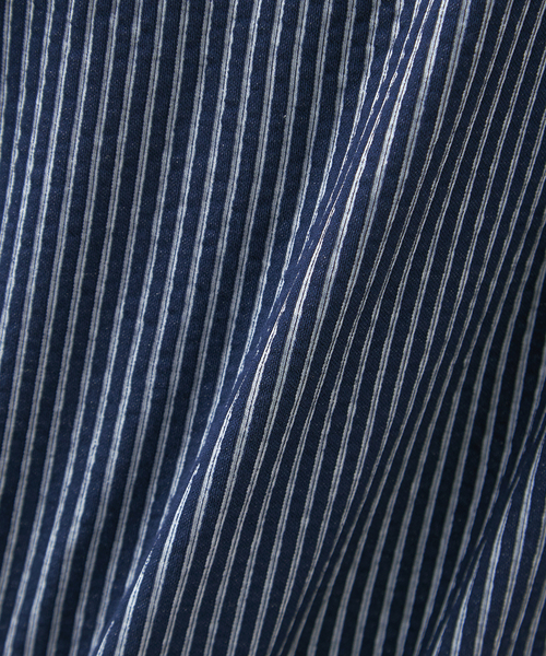 Petit Honfleur（プチオンフルール）の「サッカーストライププルオーバー（Tシャツ/カットソー・レディース・ネイビー/ブルー・M/L）」の9枚目の写真