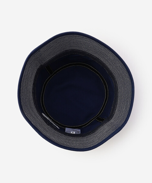 Bshop（ビショップ）の「cableami | オーガニックコットン ヘリンボーン バケットハット（ハット・レディース・ブルー/アイボリー・M/L）」の6枚目の写真