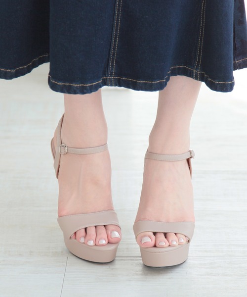 Julia Boutique（ジュリアブティック）の「厚底ストラップサンダル/24105（サンダル・レディース・ブラック/ピンクベージュ・36/39/38/37）」の13枚目の写真