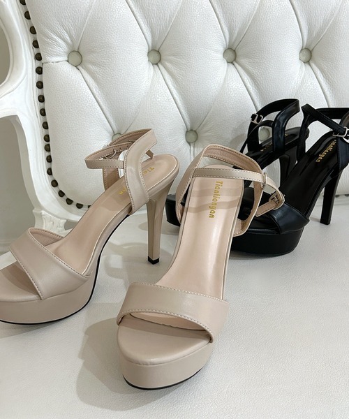 Julia Boutique（ジュリアブティック）の「厚底ストラップサンダル/24105（サンダル・レディース・ブラック/ピンクベージュ・36/39/38/37）」の22枚目の写真