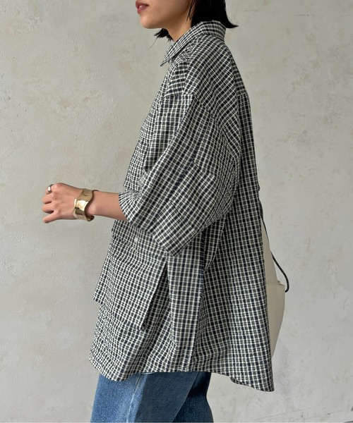 CPCM（シーピーシーエム）の「チェックフィッシング半袖シャツ（シャツ/ブラウス・メンズ・カーキ/ブルー/ネイビー/ブルー系その他/グリーン/ブルー系その他2・MEDIUM/LARGE）」の18枚目の写真