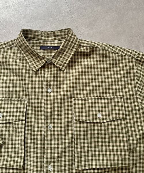 CPCM（シーピーシーエム）の「チェックフィッシング半袖シャツ（シャツ/ブラウス・メンズ・カーキ/ブルー/ネイビー/ブルー系その他/グリーン/ブルー系その他2・MEDIUM/LARGE）」の12枚目の写真