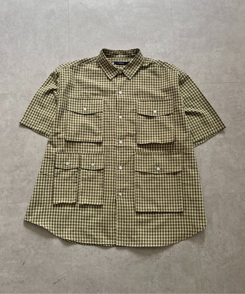 CPCM（シーピーシーエム）の「チェックフィッシング半袖シャツ（シャツ/ブラウス・メンズ・カーキ/ブルー/ネイビー/ブルー系その他/グリーン/ブルー系その他2・MEDIUM/LARGE）」の8枚目の写真