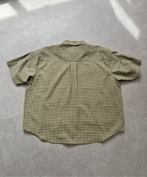 CPCM（シーピーシーエム）の「チェックフィッシング半袖シャツ（シャツ/ブラウス・メンズ・カーキ/ブルー/ネイビー/ブルー系その他/グリーン/ブルー系その他2・MEDIUM/LARGE）」の9枚目の写真