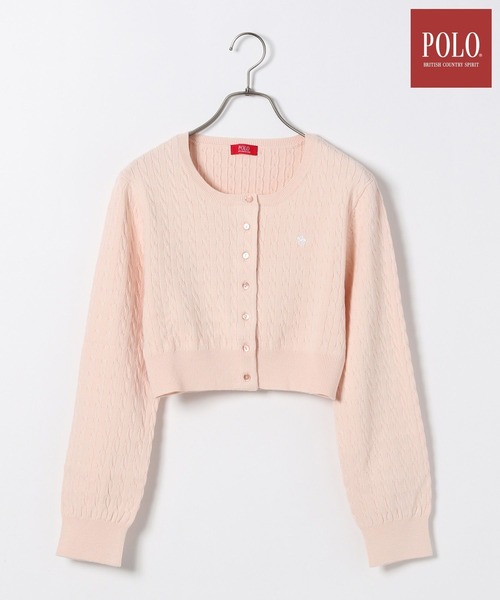 Heather（ヘザー）の「【POLO BCS(ポロ・ビーシーエス)】ニットカーディガン　110512（カーディガン/ボレロ・レディース・グレー/ホワイト/ピンク・FREE）」の3枚目の写真