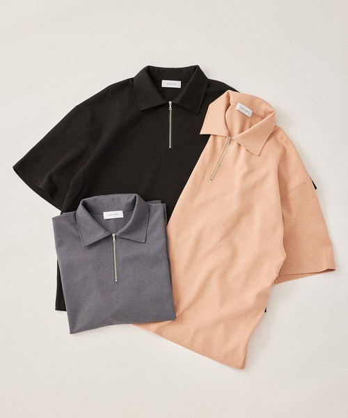ADAM ET ROPE'(アダムエロペ)の「【WEB限定】ハーフジップ ルーズシルエット プルオーバー / ユニセックス(Tシャツ/カットソー・メンズ・ブラック/チャコールグレー/ベージュ系その他・L/M/S)」の19枚目の写真