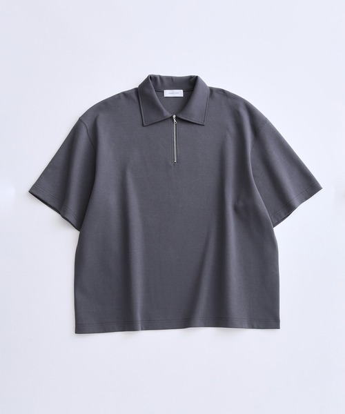 ADAM ET ROPE'(アダムエロペ)の「【WEB限定】ハーフジップ ルーズシルエット プルオーバー / ユニセックス(Tシャツ/カットソー・メンズ・ブラック/チャコールグレー/ベージュ系その他・L/M/S)」の21枚目の写真