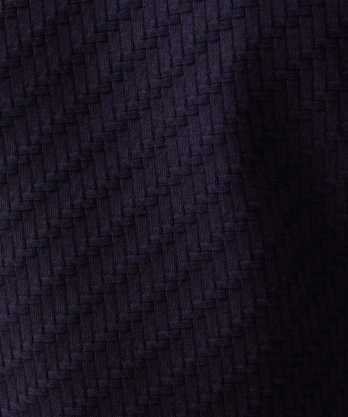 MICHEL KLEIN HOMME (ミッシェルクランオム)の「半袖ニットポロシャツ(ポロシャツ・メンズ・ホワイト/ネイビー・MEDIUM/LARGE/X-LARGE)」の6枚目の写真