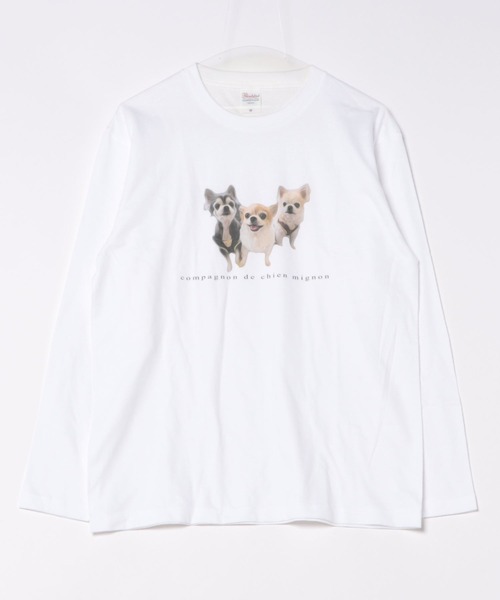 セール】DOGプリントTシャツ（Tシャツ/カットソー）｜cuorequal