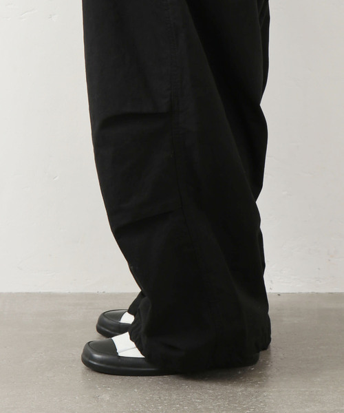 ジャーナルスタンダードラックス　CLポプワッシャー サスペンダーパンツ　 黒 JOURNAL STANDARD LUXE（ジャーナルスタンダード ラックス）の