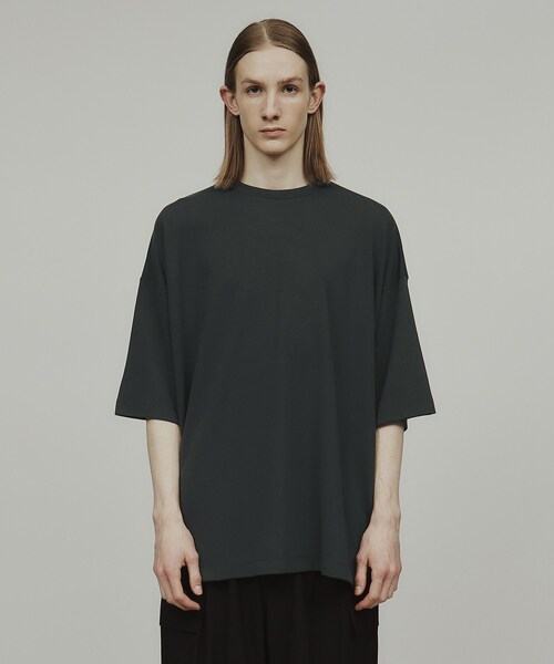 tk.TAKEO KIKUCHI(ティーケータケオキクチ)の「◆リラックスルーズ Tシャツ(Tシャツ/カットソー・メンズ・ブルー系その他6/ホワイト/チャコールグレー/チャコール/ホワイト系5/ブラック/ダークグリーン/ライトベージュ/ブルー系その他・01/04/03/02)」の10枚目の写真