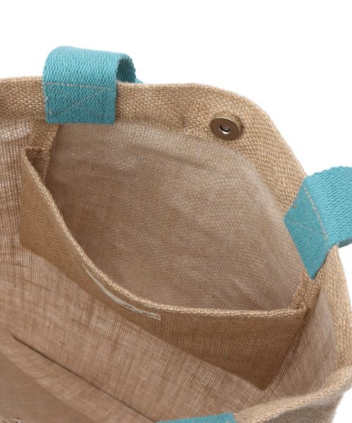 SHOO・LA・RUE(シューラルー)の「◆タテナガジュートトートバッグ(トートバッグ・レディース・ブラック/ブルーグリーン/オレンジ・00)」の6枚目の写真