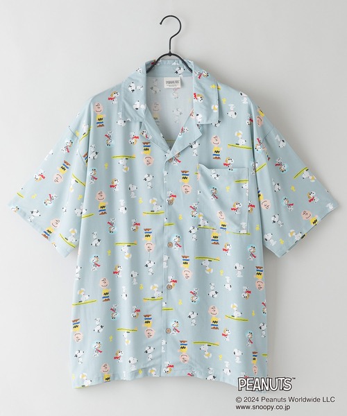 PEANUTS(ピーナッツ)の「【PEANUTS/ピーナッツ】オリジナルプリントレーヨン総柄シャツ キャラアロハ スヌーピー(シャツ/ブラウス・メンズ・その他/その他1・SMALL/MEDIUM/LARGE/X-LARGE)」の7枚目の写真