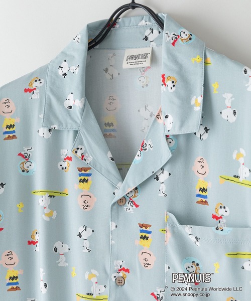 PEANUTS(ピーナッツ)の「【PEANUTS/ピーナッツ】オリジナルプリントレーヨン総柄シャツ キャラアロハ スヌーピー(シャツ/ブラウス・メンズ・その他/その他1・SMALL/MEDIUM/LARGE/X-LARGE)」の10枚目の写真