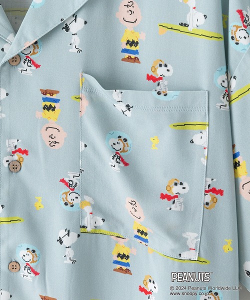 PEANUTS(ピーナッツ)の「【PEANUTS/ピーナッツ】オリジナルプリントレーヨン総柄シャツ キャラアロハ スヌーピー(シャツ/ブラウス・メンズ・その他/その他1・SMALL/MEDIUM/LARGE/X-LARGE)」の5枚目の写真